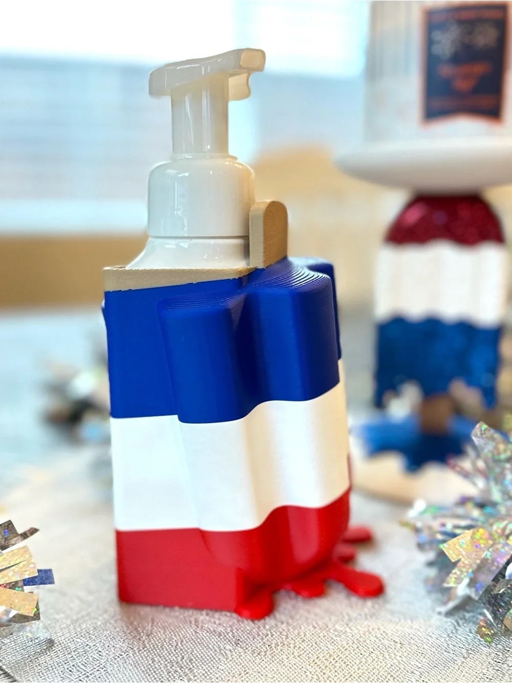 Patriotic Red, White, and Blue Popsicle Soap holder for Bath & Body Works